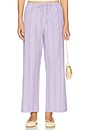 view 1 of 6 The Stripe Pop Drawstring Pant in Taro