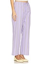 view 2 of 6 The Stripe Pop Drawstring Pant in Taro