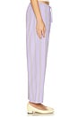 view 3 of 6 The Stripe Pop Drawstring Pant in Taro