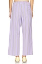 view 4 of 6 The Stripe Pop Drawstring Pant in Taro