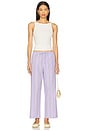 view 5 of 6 The Stripe Pop Drawstring Pant in Taro
