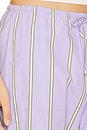 view 6 of 6 The Stripe Pop Drawstring Pant in Taro