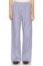 view 1 of 6 The Pop Simple Pant in Navy Stripe