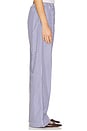 view 3 of 6 The Pop Simple Pant in Navy Stripe