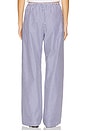 view 4 of 6 The Pop Simple Pant in Navy Stripe