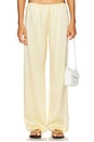 view 1 of 6 The Silk Simple Pant in Butter