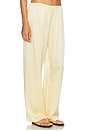 view 2 of 6 The Silk Simple Pant in Butter