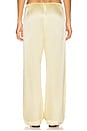 view 4 of 6 The Silk Simple Pant in Butter