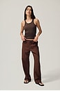 view 3 of 7 x REVOLVE The Linen Simple Pant in Walnut