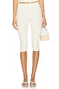 view 1 of 6 The Rib Pedal Pusher Pant in Creme
