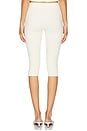 view 4 of 6 The Rib Pedal Pusher Pant in Creme