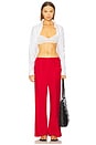 view 6 of 7 x REVOLVE The Linen Stripe Racer Pant in Bell Pepper