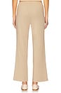 view 4 of 6 Baby Rib Scallop Contrast Pant in Shitake