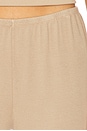 view 6 of 6 Baby Rib Scallop Contrast Pant in Shitake