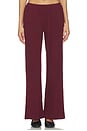 view 1 of 6 The Sweater Rib Simple Pant in Oxblood