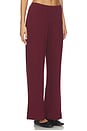 view 2 of 6 The Sweater Rib Simple Pant in Oxblood
