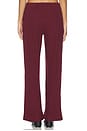 view 4 of 6 The Sweater Rib Simple Pant in Oxblood