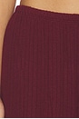 view 6 of 6 The Sweater Rib Simple Pant in Oxblood