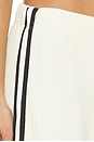 view 6 of 6 The Thermal Stripe Crop Pant in Creme & Jet Stripe