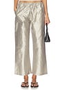 view 1 of 6 The Taffeta Drawstring Cargo Pant in Silver