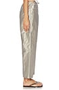view 3 of 6 The Taffeta Drawstring Cargo Pant in Silver