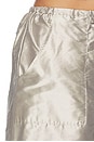 view 6 of 6 The Taffeta Drawstring Cargo Pant in Silver