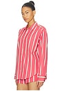 view 3 of 5 The Pop Shirt in Raspberry