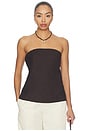 view 1 of 4 TOP BANDEAU DE LINO in Espresso