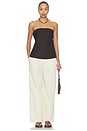 view 4 of 4 TOP BANDEAU DE LINO in Espresso