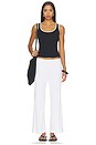 view 5 of 4 DÉBARDEUR THE BABY RIB RACERBACK TANK in Jet & Powder