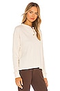 view 2 of 5 Thermal Henley Top in Creme