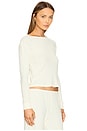 view 2 of 5 Pointelle Long Sleeve in Creme