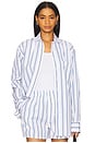 view 1 of 5 The Poplin Shirt in Cornflower Stripe