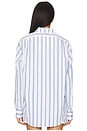 view 4 of 5 The Poplin Shirt in Cornflower Stripe