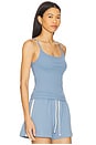 view 2 of 4 The Rib Spaghetti Tank in Cornflower