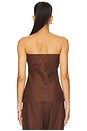 view 3 of 4 x REVOLVE The Linen Tube Top in Walnut