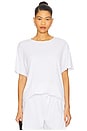 view 1 of 4 Pointelle Oversized Tee in Powder