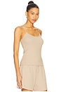 view 2 of 4 Pointelle Cami Tank Top in Shitake