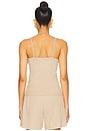 view 3 of 4 Pointelle Cami Tank Top in Shitake