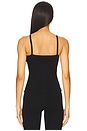 view 3 of 4 Rib Satin Tank Top in Jet