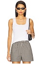 view 1 of 4 Vintage Rib Lace Tank Top in Powder