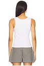 view 3 of 4 Vintage Rib Lace Tank Top in Powder