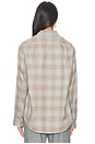 view 3 of 4 The Plaid Flannel Shirt in Charcoal & Walnut
