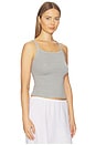 view 2 of 4 CAMISETA SIN MANGAS CUELLO CUADRADO BABY RIB in Heather Grey