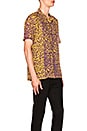 view 2 of 5 Club Tropo Shirt in Gold with Grape Leopard