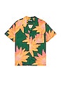 view 1 of 4 Short Sleeve Hawaiian Shirt in Blood Orange