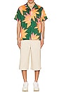 view 4 of 4 Short Sleeve Hawaiian Shirt in Blood Orange