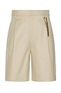 view 1 of 6 Danny Wide Leg Shorts in Beige