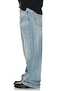 view 2 of 5 Ined Fold Over Denim Pants in Light Wash
