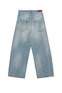 view 5 of 5 Ined Fold Over Denim Pants in Light Wash